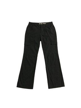 Old Navy Cargo Pants Womens Size 4 Black Stretch Low Rise Straight Leg Pockets.